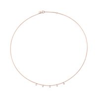 Collar Burato Mujer Multi Solitaire in Oro Diamante 0.15 Ct CL479 - CL479